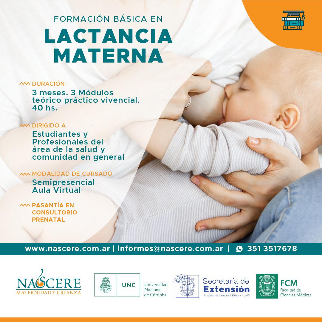 ¿Ya reservaste tu lugar para Formación Básica o Superior en Lactancia Materna?