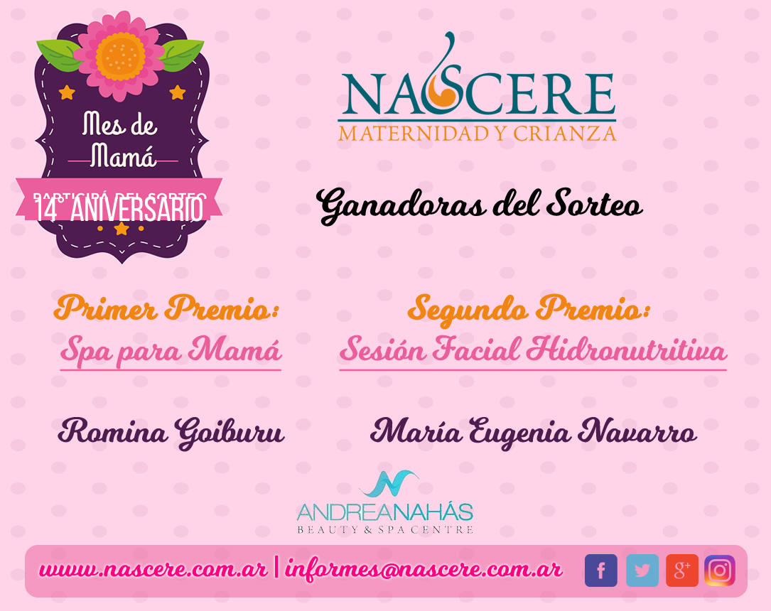 ganadoras-promo-dia-de-la-madre Sorteo Día de la Madre - Nascere - Maternidad y Crianza