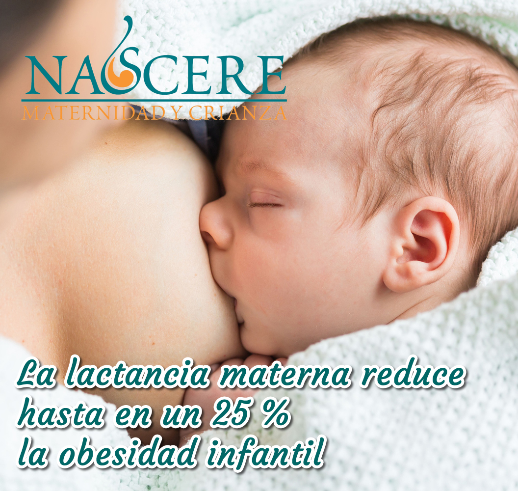 La lactancia materna reduce hasta en un 25 % la obesidad infantil